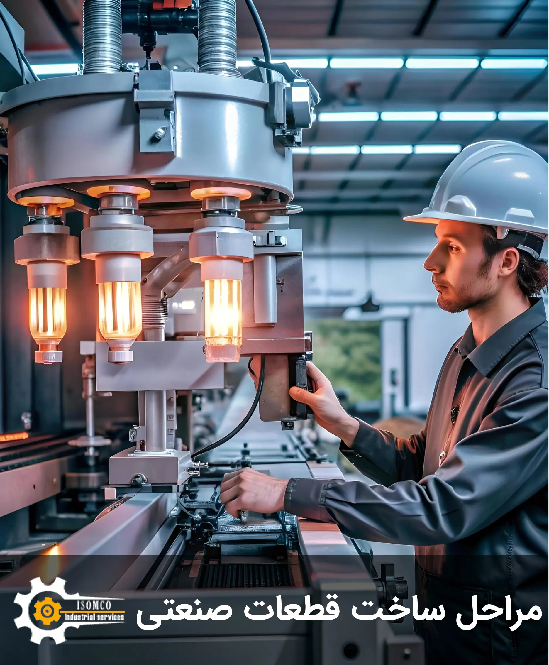 مراحل ساخت قطعات صنعتی